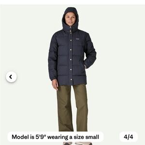 Patagonia Navy Women's Cotton Down Parka